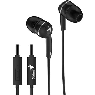 Genius HS-M320 Black In-Ear Headphones with Inline Mic (HS-M320)
