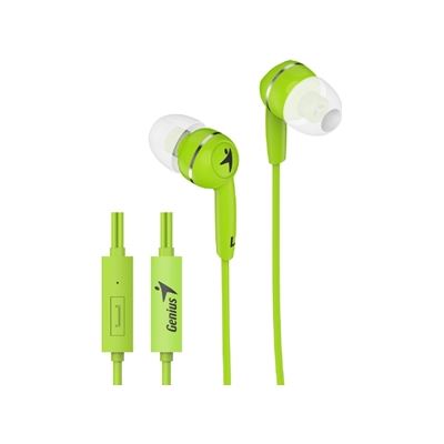 Genius HS-M320 Green In-Ear Headphones with Inline Mic (HS-M320G)