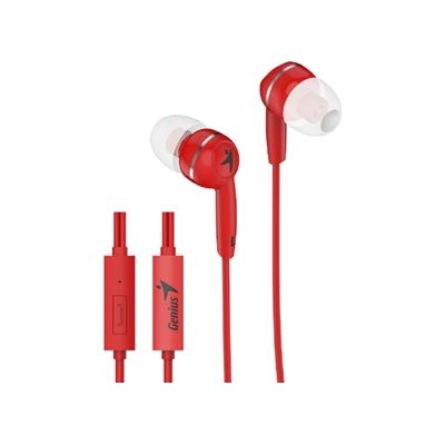Genius HS-M320 Red In-Ear Headphones with Inline Mic (HS-M320R)