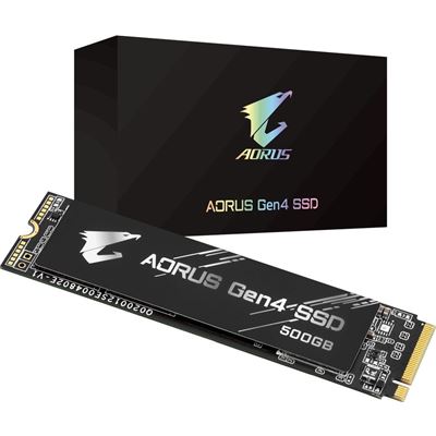 Gigabyte Aorus 500GB NVMe Gen 4 M.2 PCIe 4.0 SSD , Read (GP-AG4500G)