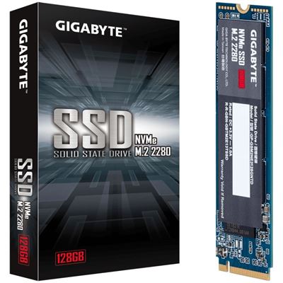 Gigabyte , SSD, M.2(2280), NVMe, PCIE 3x4, 128GB (GP-GSM2NE3128GNTD)