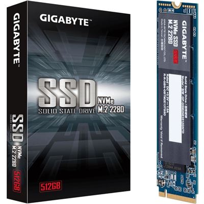 Gigabyte , SSD, M.2(2280), NVMe, PCIE 3x4, 512GB (GP-GSM2NE3512GNTD)