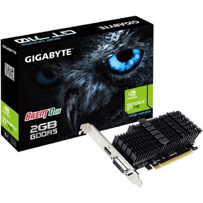 Gigabyte GF GT710 PCIe x8, 2GB DDR5, DVI, HDMI (GV-N710D5SL-2GL)