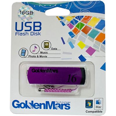 Golden Mars GoldenMars USB Drive 16GB (GU-UD039PURPLE)