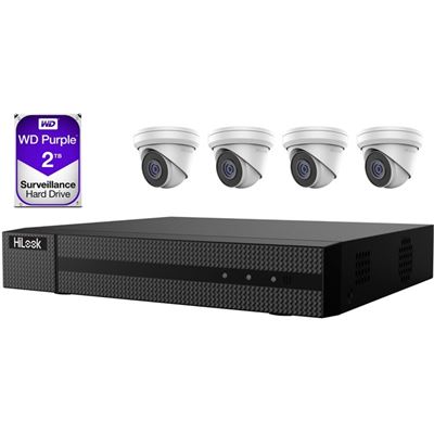 HiLook 5MP 4 Channel NVR Surveillance System with 2TB (IK-4245TH-MMP)