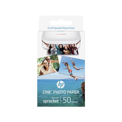 HP ZINK Sticky-backed Photo Paper-50 sht/2 x 3 in (1RF42A)