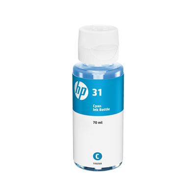 HP 31 70-ml Cyan Original Ink Bottle (1VU26AA)
