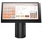 HP ElitePOS G1 Retail System. (Ebony Black) Showing MSR and printer with retail screen (Center facing/Ebony Black)