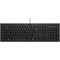 HP 125 Wired Keyboard - Top down (Top view closed/Black)
