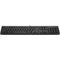 HP 125 Wired Keyboard - Front (Center facing/Black)