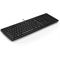 HP 125 Wired Keyboard - Front Right (Right facing/Black)