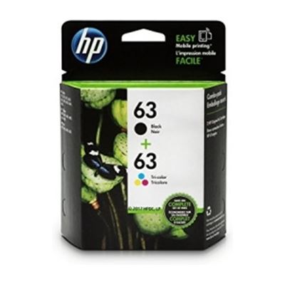 HP 63 Black/Tri-color Photo Value Pack-30 sht/4 x 6 in (3JR59A)