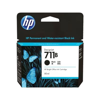 HP 711B 80ml Black Ink Cartridge (3WX01A)