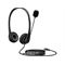 21C2 - HP Stereo USB Headset G2 Shadow Black Coreset Front Left Bottom Up (Right facing/Shadow Black)