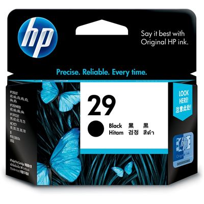 HP 29 Black Inkjet Print Cartridge (51629AA)