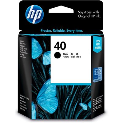 HP 40 Black Inkjet Print Cartridge (51640AA)