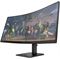 23C1 OMEN by HP 34-inch WQHD 165Hz Curved Gaming Monitor 34 Jetblack CoreSet Scrn FrontLeft (Left facing/Jet Black)