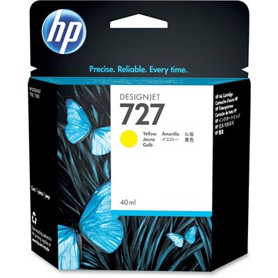 HP 727 40-ml Yellow Designjet Ink Cartridge (B3P15A)