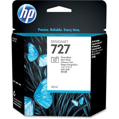 HP 727 40-ml Photo Black Designjet Ink Cartridge (B3P17A)