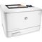 HP Color LaserJet Pro M452nw Printer, right facing, with Output (Right facing)