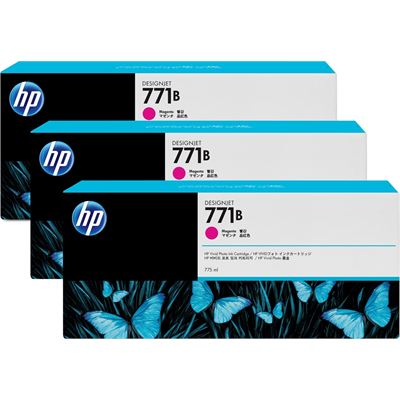 HP 771B 3-pack 775-ml Magenta Designjet Ink Cartridges (B6Y25A)