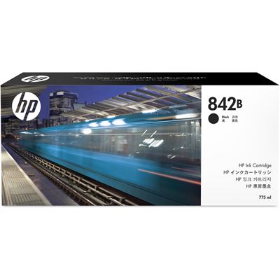 HP 842B 775-ml Black PageWide XL Ink Cartridge (C1Q49A)