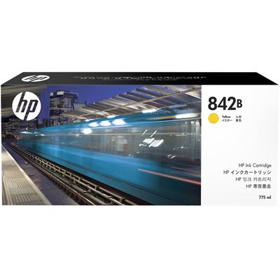 HP 842B 775-ml Yellow PageWide XL Ink Cartridge (C1Q52A)