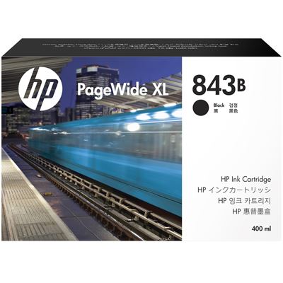 HP 843B 400-ml Black PageWide XL Ink Cartridge (C1Q61A)