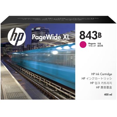 HP 843B 400-ml Magenta PageWide XL Ink Cartridge (C1Q63A)
