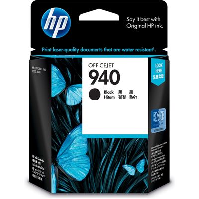 HP 940 Black Officejet Ink Cartridge (C4902AA)