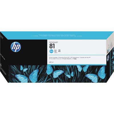 HP 81 680-ml Cyan Dye Ink Cartridge (C4931A)