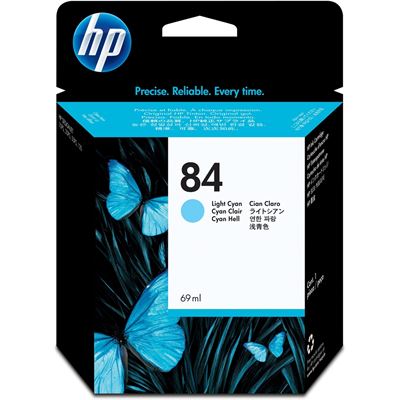 HP 84 69-ml Light Cyan Ink Cartridge (C5017A)