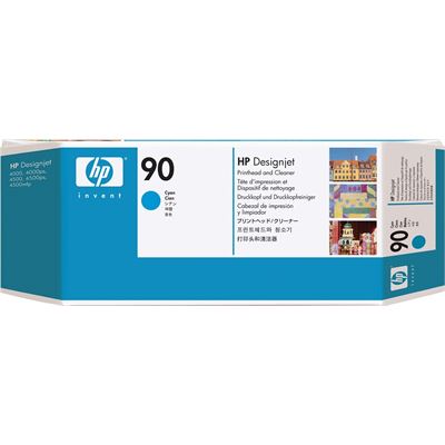HP 90 Cyan Printhead and Printhead Cleaner (C5055A)