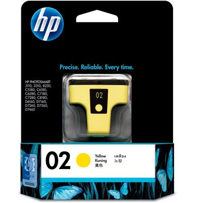 HP 02 Yellow Ink Cartridge (C8773WA)