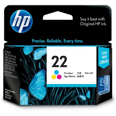 HP 22 Tri-color Inkjet Print Cartridge (C9352AA)
