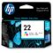 HP 22 Tri-color Inkjet Print Cartridge (Center facing)