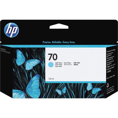 HP 70 130-ml Light Cyan Ink Cartridge (C9390A)