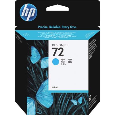 HP 72 69-ml Cyan Ink Cartridge (C9398A)