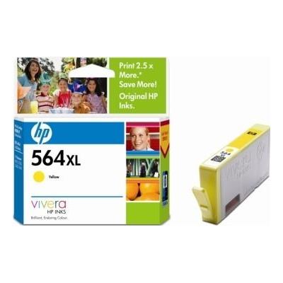 HP 564XL High Yield Yellow Original Ink Cartridge (CB325WA)