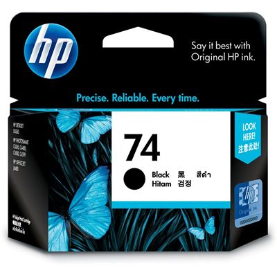 HP 74 Black Inkjet Print Cartridge (CB335WA)