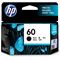 HP 60 Inkjet Print Cartridge, Black (Center facing/Black)