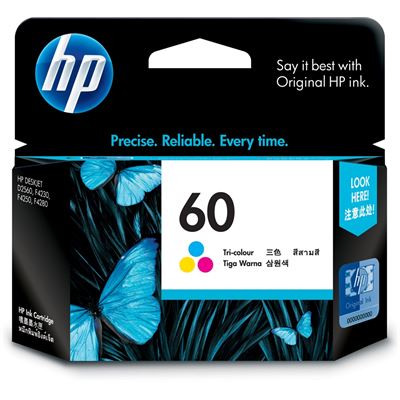 HP 60 Tri-color Ink Cartridge (CC643WA)