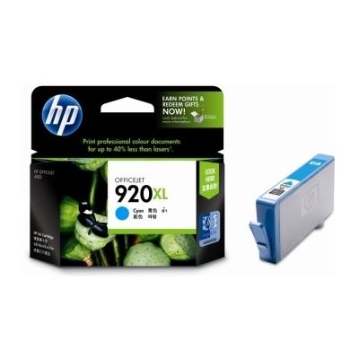 HP 920XL High Yield Cyan Original Ink Cartridge (CD972AA)