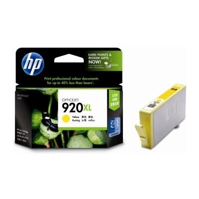 HP 920XL High Yield Yellow Original Ink Cartridge (CD974AA)