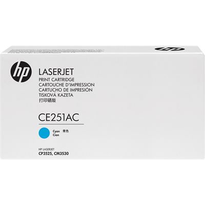 HP CE251A Cyan Contract LaserJet Toner Cartridge (CE251AC)