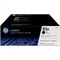HP 85A Black Dual Pack LaserJet Toner Cartridges (Center facing)