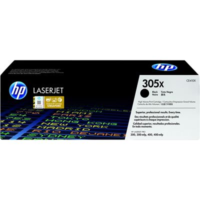HP 305X High Yield Black Original LaserJet Toner Cartridge (CE410X)