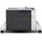 HP LaserJet 1x500-sheet Feeder and Stand (Center facing)