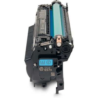 HP 657X High Yield Cyan Original LaserJet Toner Cartridge (CF471X)