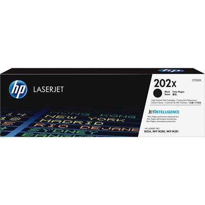 HP 202X Black LaserJet Toner Cartridge (CF500X)